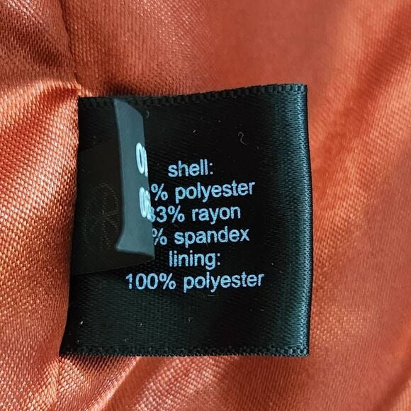 The Limited Orange Belted Coat Size Medium Dark Orange Trench Coat New