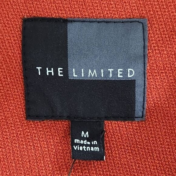 The Limited Orange Belted Coat Size Medium Dark Orange Trench Coat New