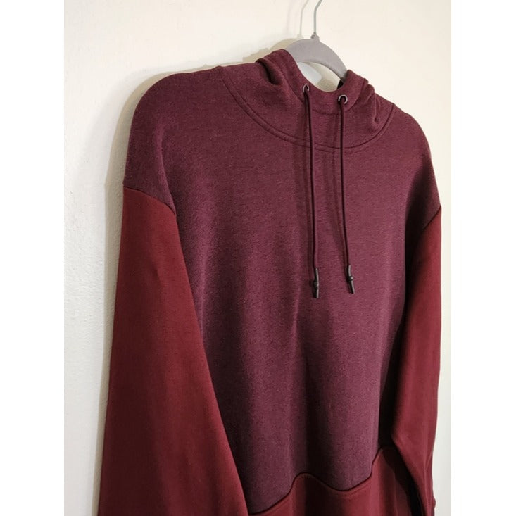 Russell Athletic Two-Tone Burgundy Premium Fleece Hoodie Size 2XL NWT