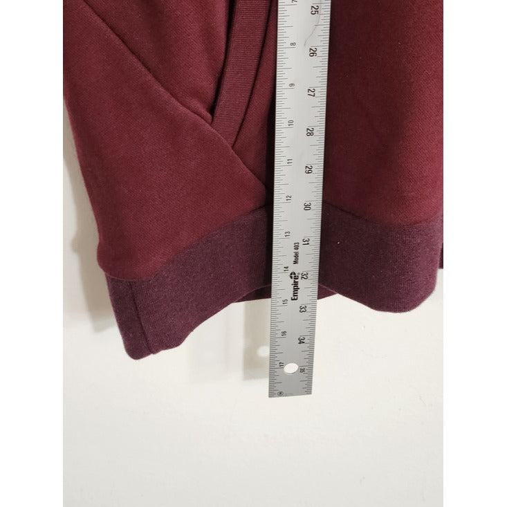 Russell Athletic Two-Tone Burgundy Premium Fleece Hoodie Size 2XL NWT