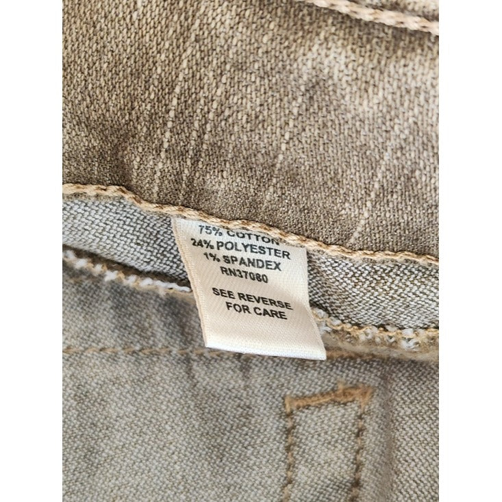 Cato Brown Distressed Look Straight Leg Jeans Size 24W NWT