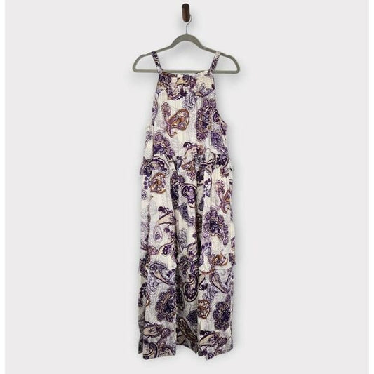 Band of the Free Paisley Tiered Maxi Dress Size Small Wedding Guest Dress