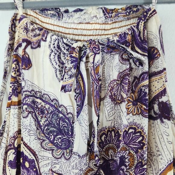 Band of the Free Paisley Tiered Maxi Dress Size Small Wedding Guest Dress