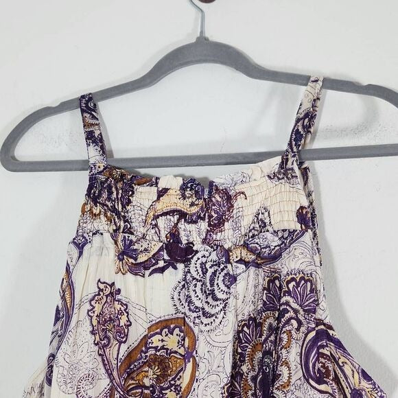 Band of the Free Paisley Tiered Maxi Dress Size Small Wedding Guest Dress