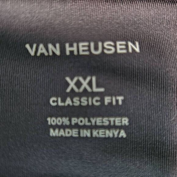 Van Heusen Dark Green Pullover Sweater Size XXL Preppy Button-Up Sweater