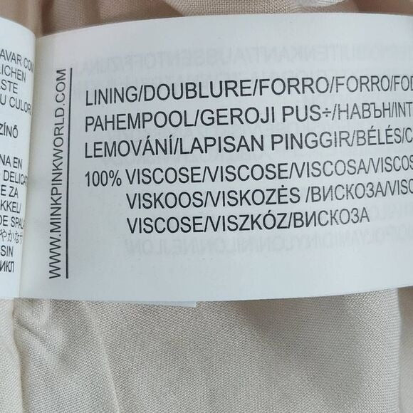 MINKPINK Pink and Yellow Floral Ruffle Mini Skirt Size Small, New