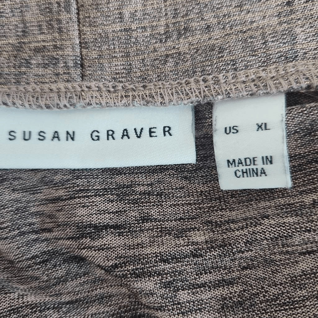 Susan Graver Metallic Pink Cardigan Size XL Susan Graver Pink Open Cardigan