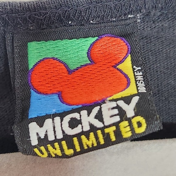Mickey Unlimited Black Vintage Donald Duck Gym Graphic Tank Top Size Large