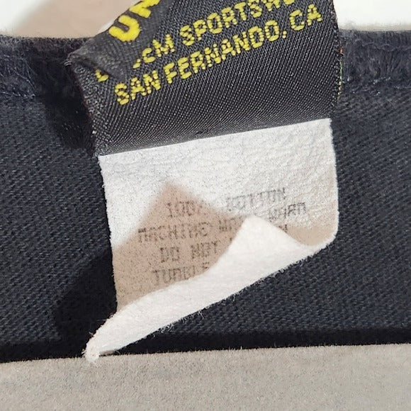 Mickey Unlimited Black Vintage Donald Duck Gym Graphic Tank Top Size Large