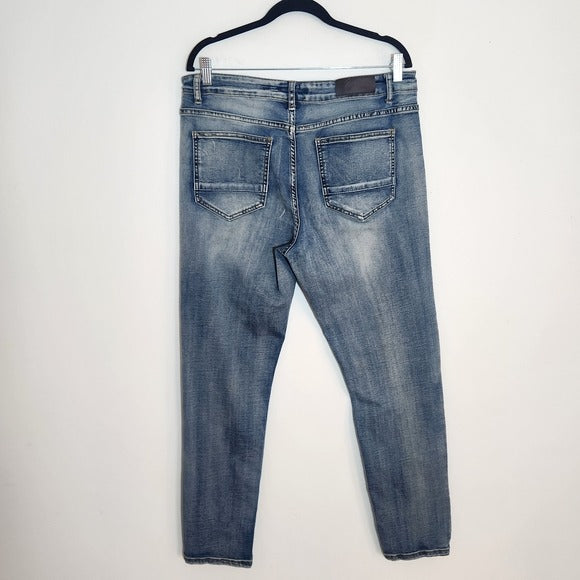 RPM Mens Distressed Jeans Size 36 x 32
