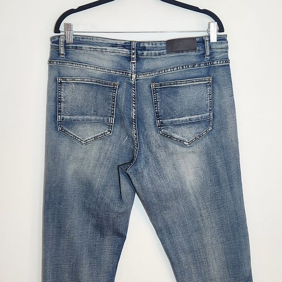RPM Mens Distressed Jeans Size 36 x 32