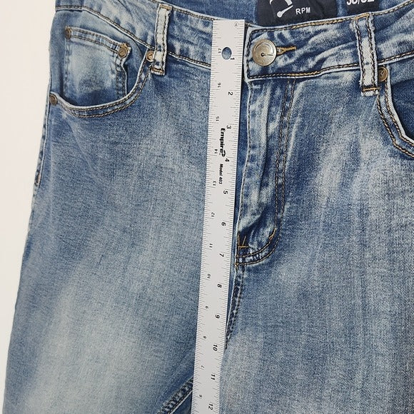 RPM Mens Distressed Jeans Size 36 x 32