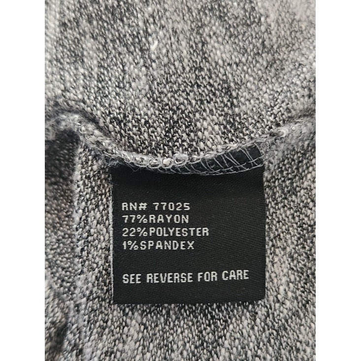 Nene Leakes Gray Textured Knit Tunic Top Size XL