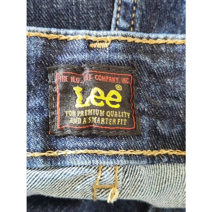 Lee Womens Dark Wash Wide Leg Jeans Size 20W Petite