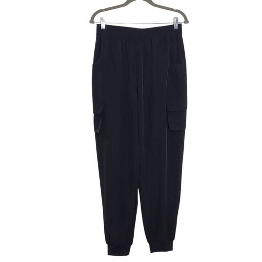 CI Sono Black Pull-on Cargo Joggers Size Medium Black Cargo Jogger Pants