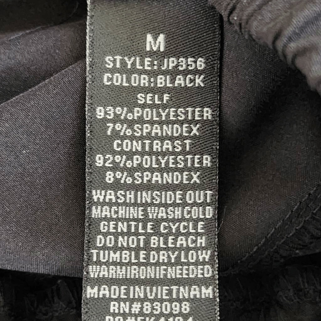 CI Sono Black Pull-on Cargo Joggers Size Medium Black Cargo Jogger Pants