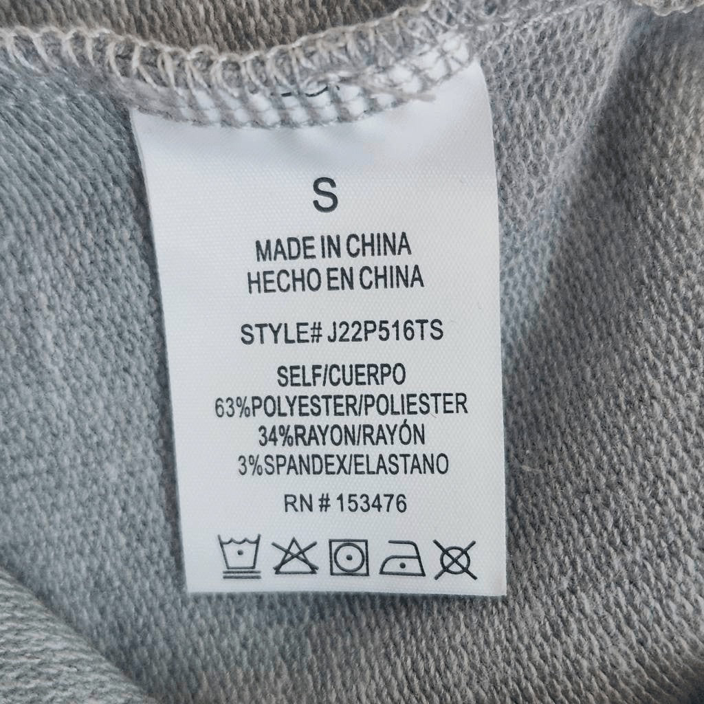 Sincerely Jules Gray Sweatshirt with Side Snaps NWT Size Small Gray Pullover