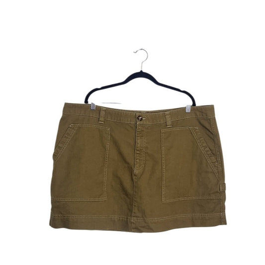 Old Navy Olive Green Utility Cargo Mini Skirt Size 22