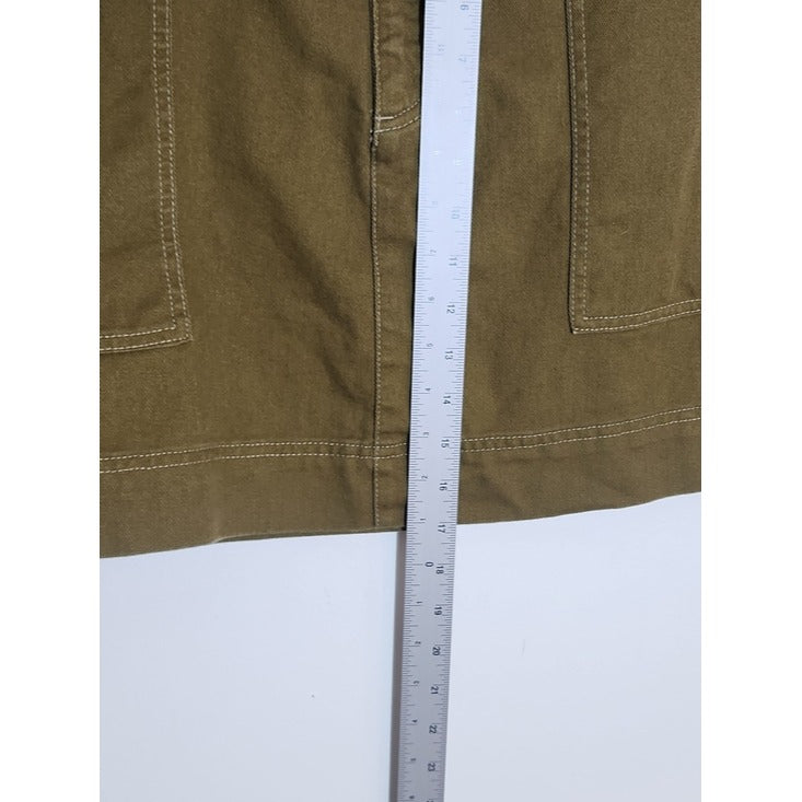 Old Navy Olive Green Utility Cargo Mini Skirt Size 22