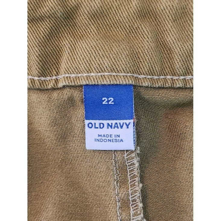 Old Navy Olive Green Utility Cargo Mini Skirt Size 22