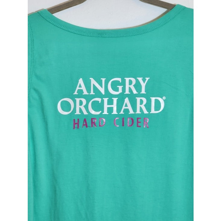 Angry Orchard Mens Green Summer Vibes Graphic Tank Top Size Large