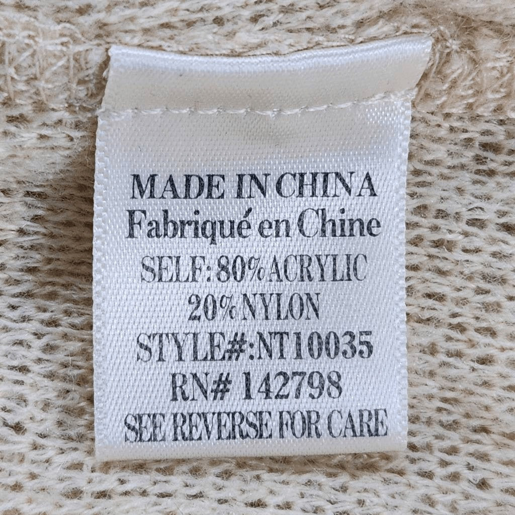 Butter Yellow Ligthweight Sweater with Textured Polka Dots Size Medium