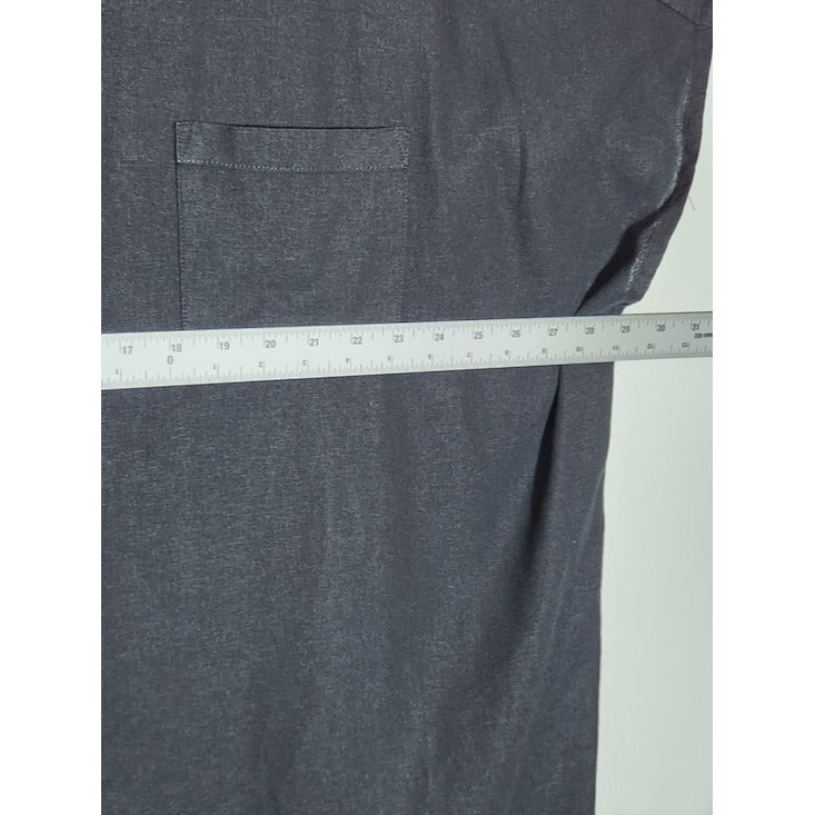 Ellos Black Linen Blend Buttondown Tunic Shirt Size 2X