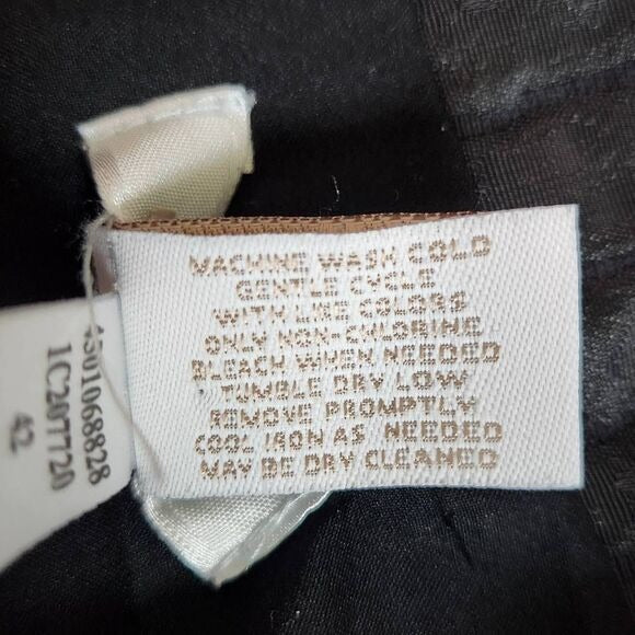 Chico's Black Blazer Size Medium Black Crocodile Embossed Jacket