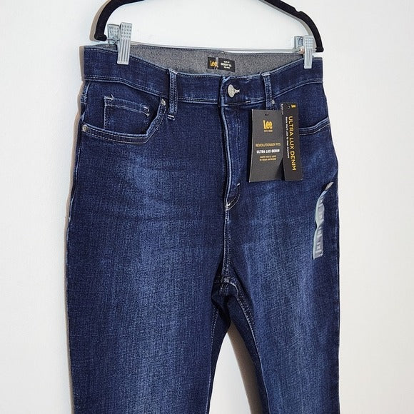 Lee Women's Dark Wash Skinny Jeans Size 14, New