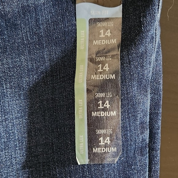 Lee Women's Dark Wash Skinny Jeans Size 14, New