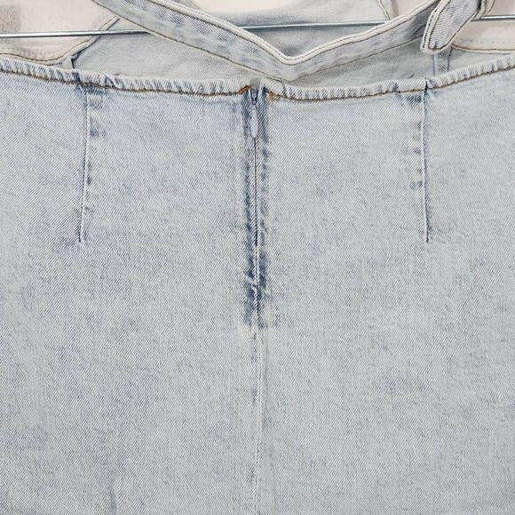 WeWoreWhat Denim Mini Skirt Size Small Mini Jean Skirt with Cut-Out, New