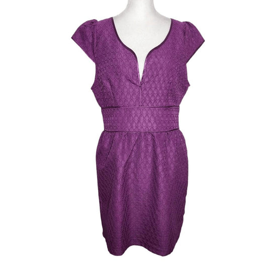 Francesca's Mi Ami Purple Mini Sheath Dress NWT Size Large Wedding Guest Dress