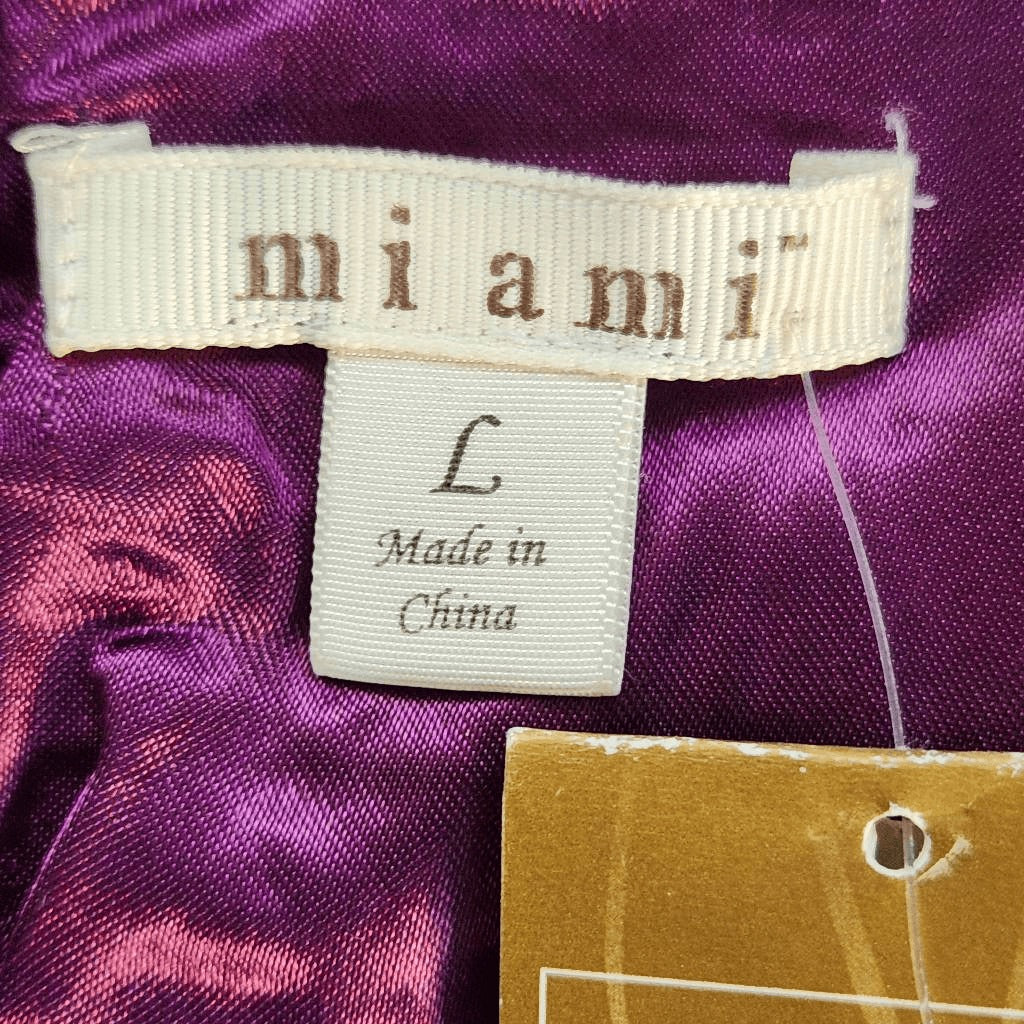 Francesca's Mi Ami Purple Mini Sheath Dress NWT Size Large Wedding Guest Dress