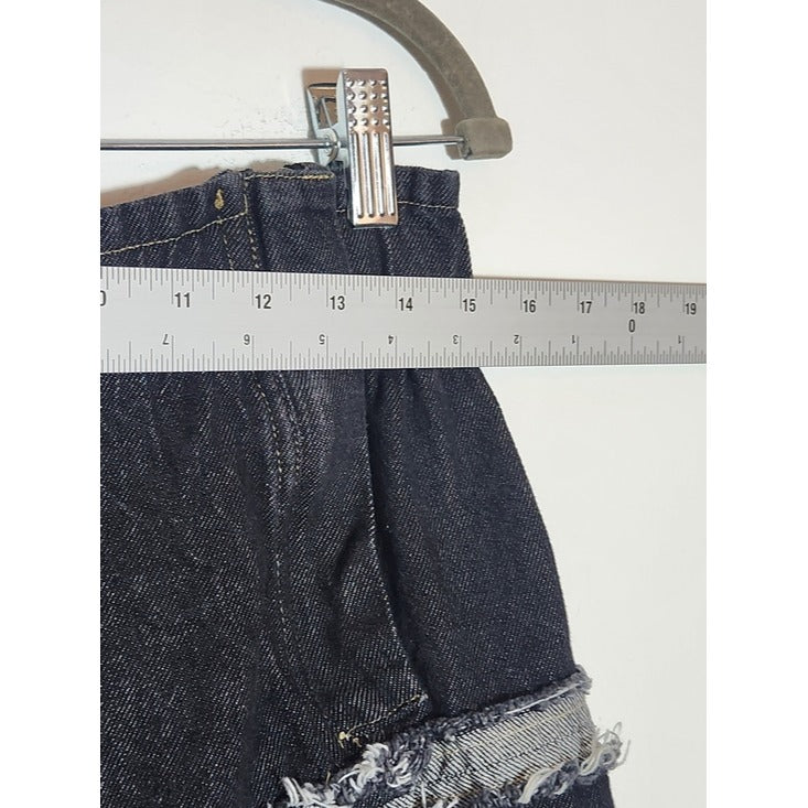 Paper Lace Dark Wash Denim Boho Maxi Skirt Size Small