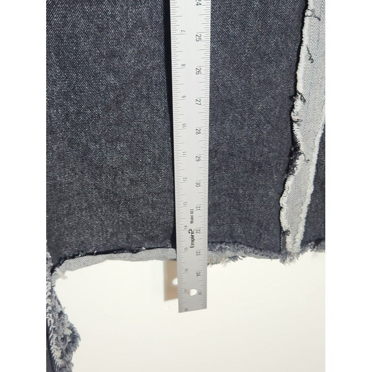 Paper Lace Dark Wash Denim Boho Maxi Skirt Size Small