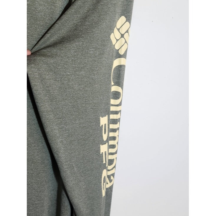 Columbia PFG Heather Green Performance Long Sleeve Tee Size XL