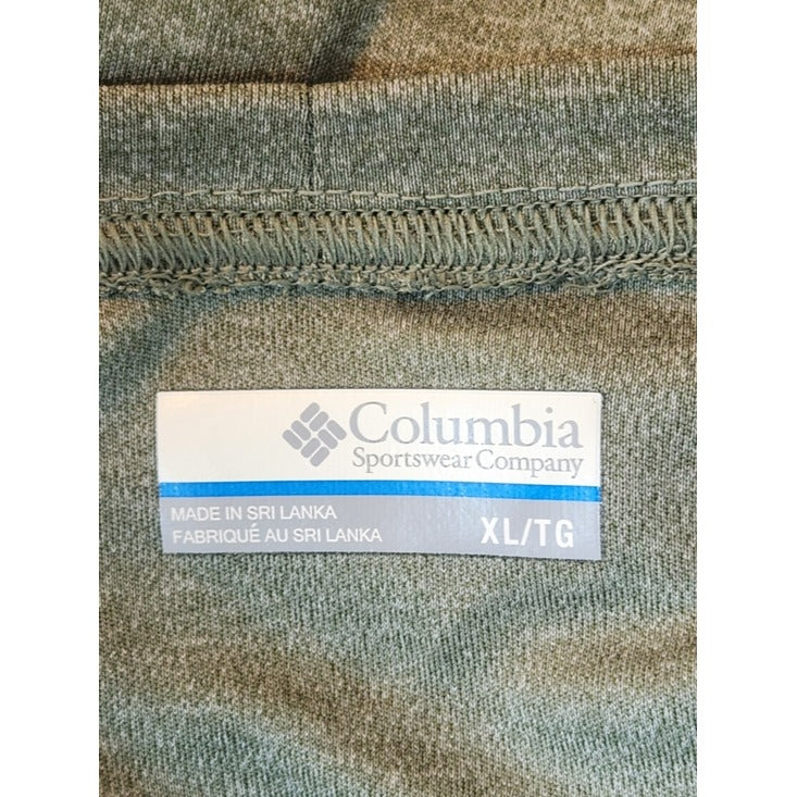 Columbia PFG Heather Green Performance Long Sleeve Tee Size XL