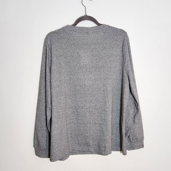 Emily Daniels Gray Studded Sweater Size XL NWT