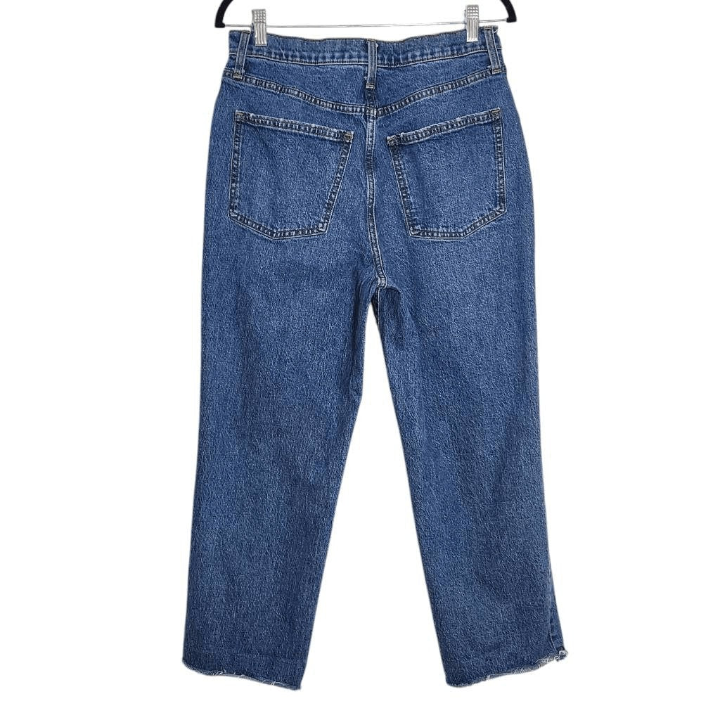 Universal Thread Distressed Straight Jeans Size 12 Vintage Retro Fit Denim