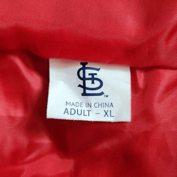 St. Louis Cardinals Navy and Red Quilted Vest Size XL Men's Cardinals Vest