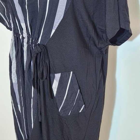 Gabby Isabella Black and White Striped Dress Size Medium Gabby Isabella Dress
