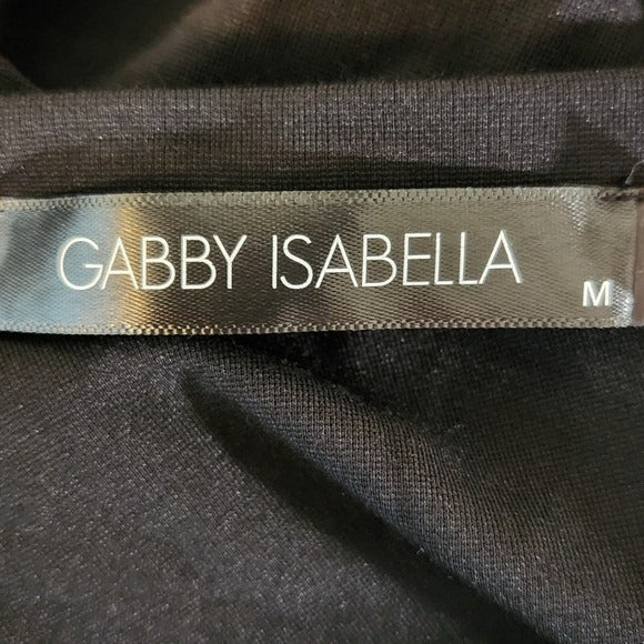 Gabby Isabella Black and White Striped Dress Size Medium Gabby Isabella Dress