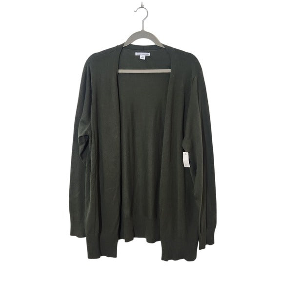 Amazon Army Green Women's Cardigan Sweater Size XXL Green Cardigan New