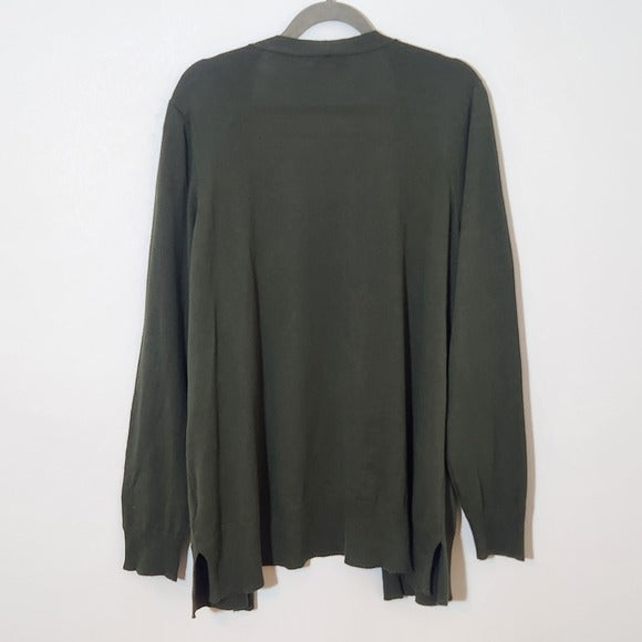 Amazon Army Green Women's Cardigan Sweater Size XXL Green Cardigan New