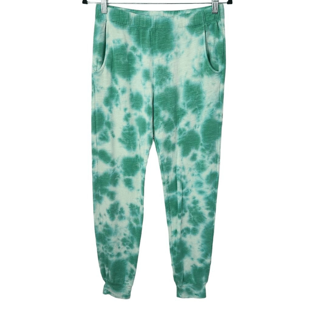 Monrow Green Tie-Dye Joggers NWT Size Small Casual Tie-Dye Jogging Pants