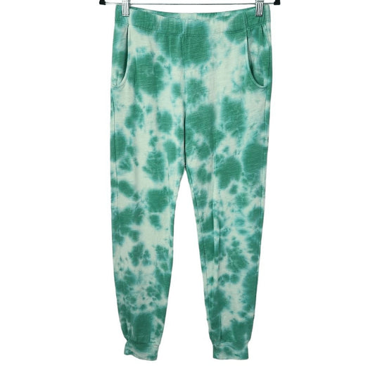Monrow Green Tie-Dye Joggers NWT Size Small Casual Tie-Dye Jogging Pants