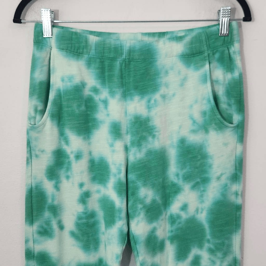 Monrow Green Tie-Dye Joggers NWT Size Small Casual Tie-Dye Jogging Pants