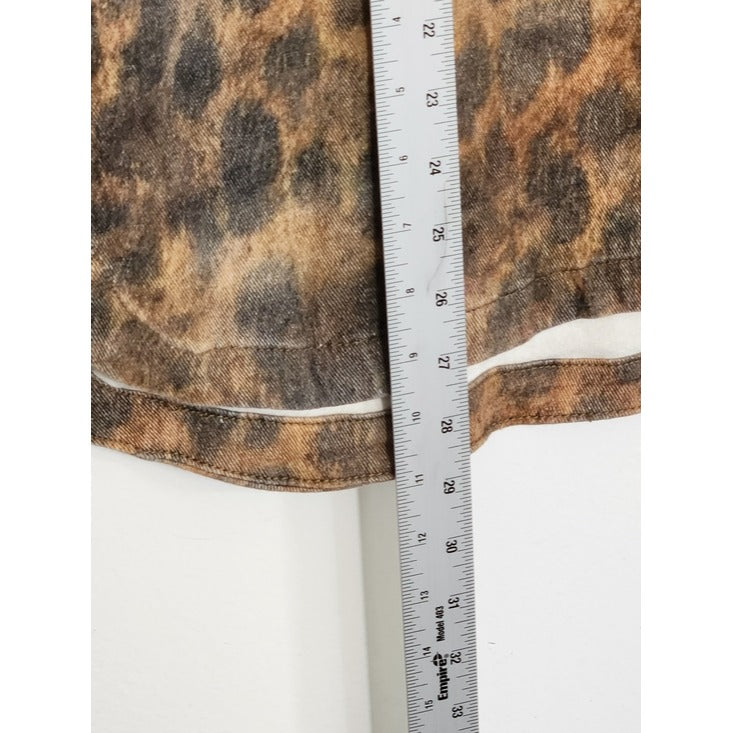 Fashion Nova Brown Leopard Print Shacket Size Medium NWT