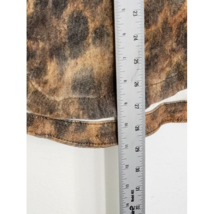 Fashion Nova Brown Leopard Print Shacket Size Medium NWT
