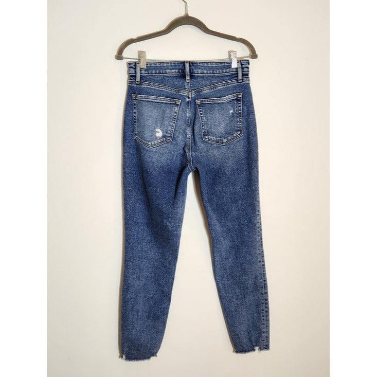 LOFT Curvy High Waist Straight Ankle Jeans Size 6